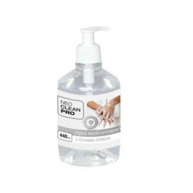 Мило рідке Антибактеріальне з іонами срібла, з дозатором ,440 мл